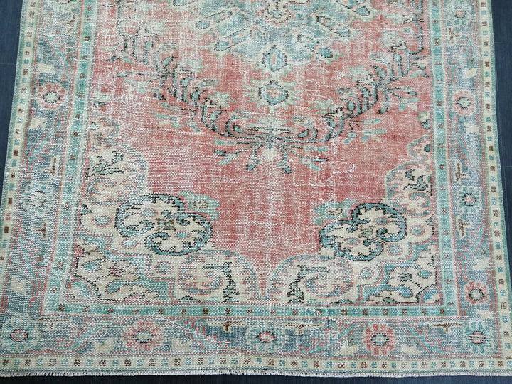 Rust Turkish Runner Rug 5' 9" x 9' 5" Hand-Knotted | No. WR97547