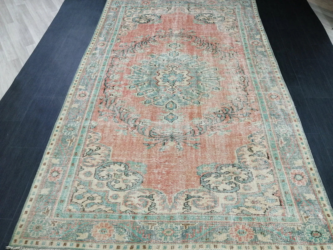 Rust Turkish Runner Rug 5' 9" x 9' 5" Hand-Knotted | No. WR97547
