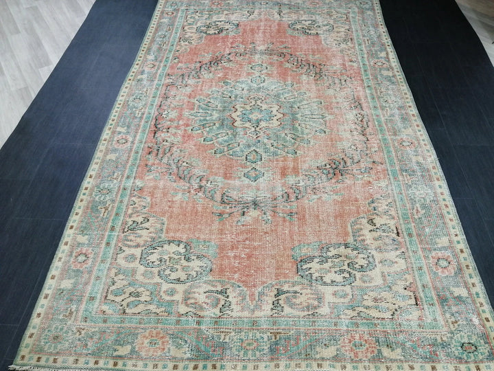 Rust Turkish Runner Rug 5' 9" x 9' 5" Hand-Knotted | No. WR97547