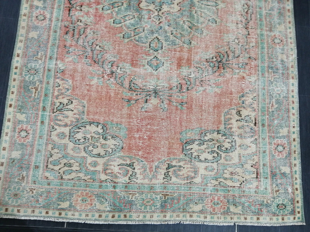 Rust Turkish Runner Rug 5' 9" x 9' 5" Hand-Knotted | No. WR97547