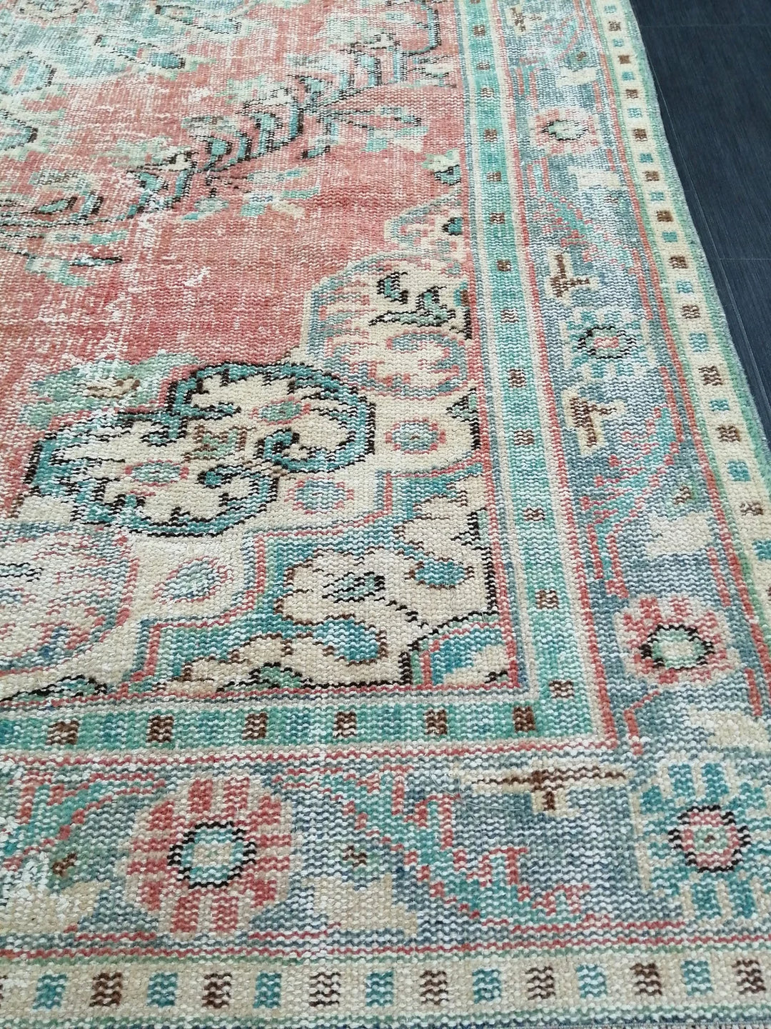 Rust Turkish Runner Rug 5' 9" x 9' 5" Hand-Knotted | No. WR97547
