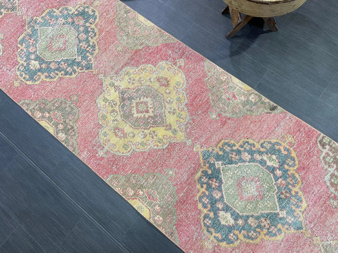 Turkish Runner Rug 2' 9" x 12' 8" Hand-Knotted | No. WR97859