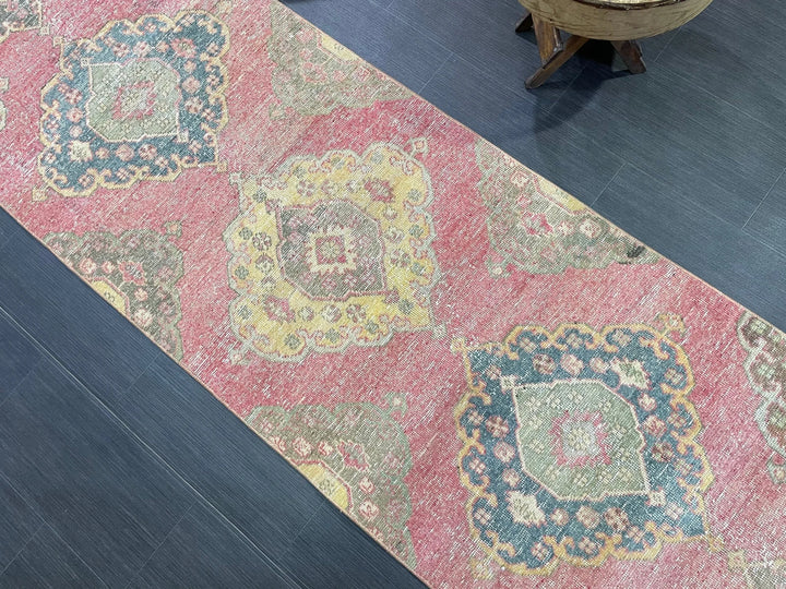 Turkish Runner Rug 2' 9" x 12' 8" Hand-Knotted | No. WR97859