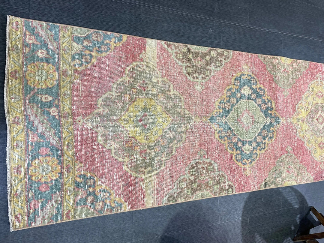 Turkish Runner Rug 2' 9" x 12' 8" Hand-Knotted | No. WR97859