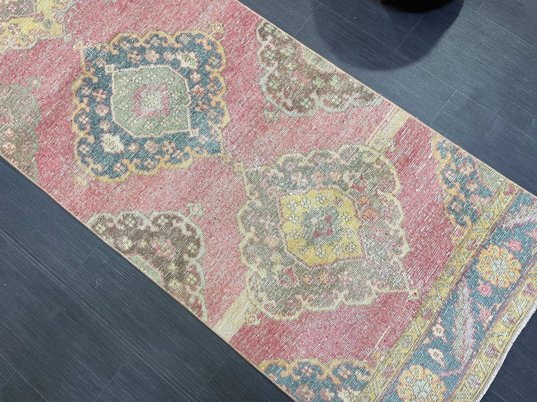 Turkish Runner Rug 2' 9" x 12' 8" Hand-Knotted | No. WR97859