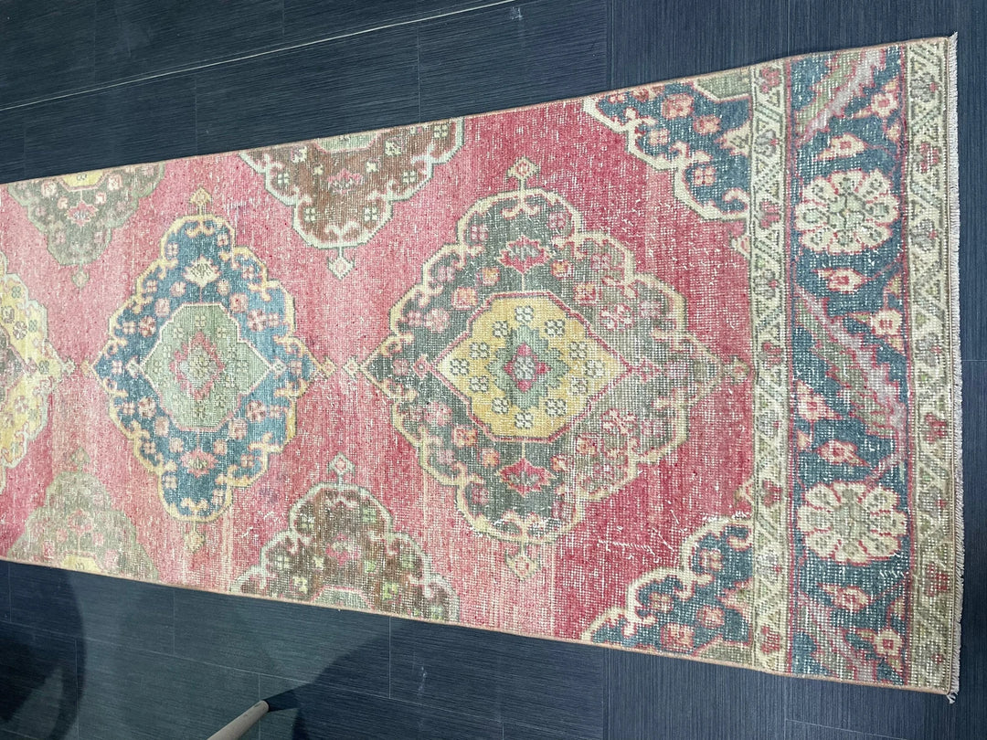 Turkish Runner Rug 2' 9" x 12' 8" Hand-Knotted | No. WR97859