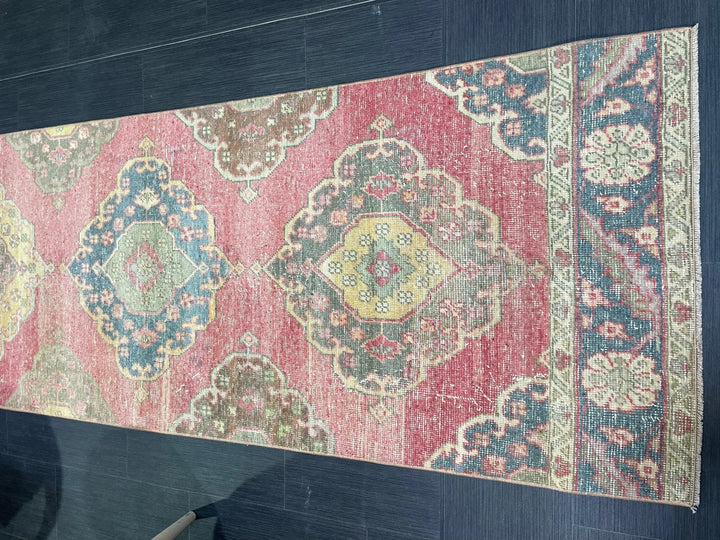 Turkish Runner Rug 2' 9" x 12' 8" Hand-Knotted | No. WR97859