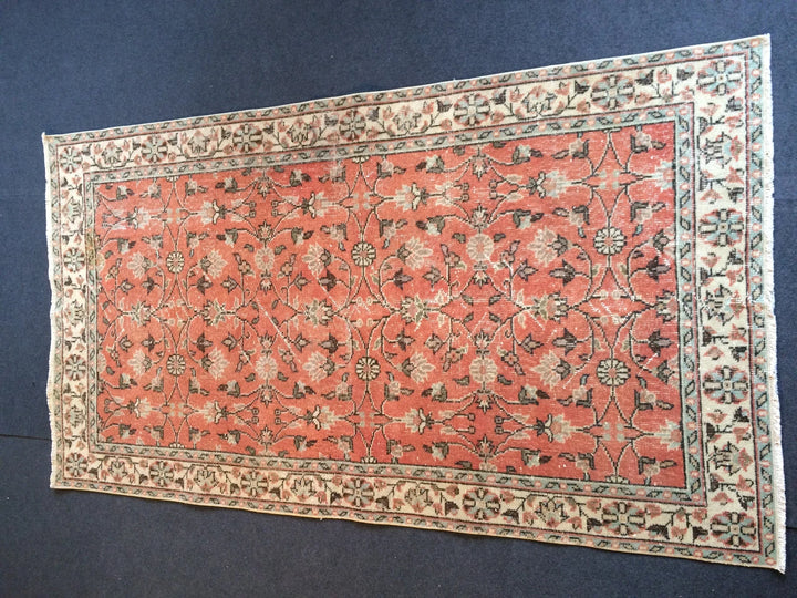 Salmon Turkish Oushak Rug Hand-Knotted | No. WR98015