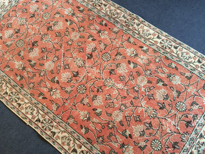 Salmon Turkish Oushak Rug Hand-Knotted | No. WR98015