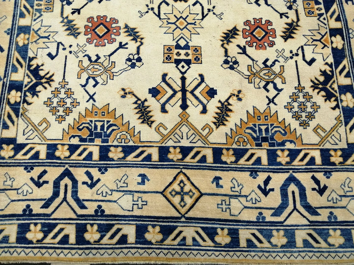Blue Turkish Oushak Rug 9' 1" x 11' 11" Hand-Knotted | No. WR98234