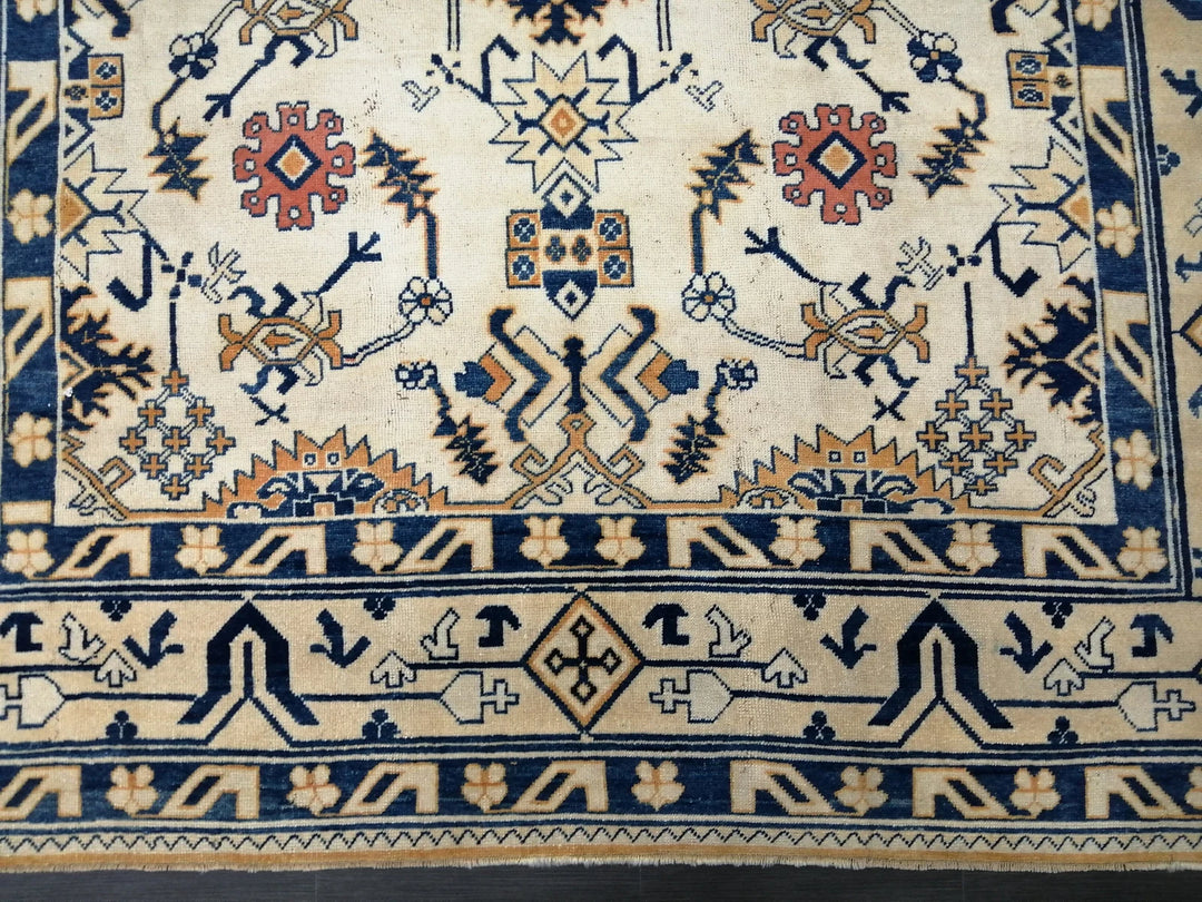 Blue Turkish Oushak Rug 9' 1" x 11' 11" Hand-Knotted | No. WR98234