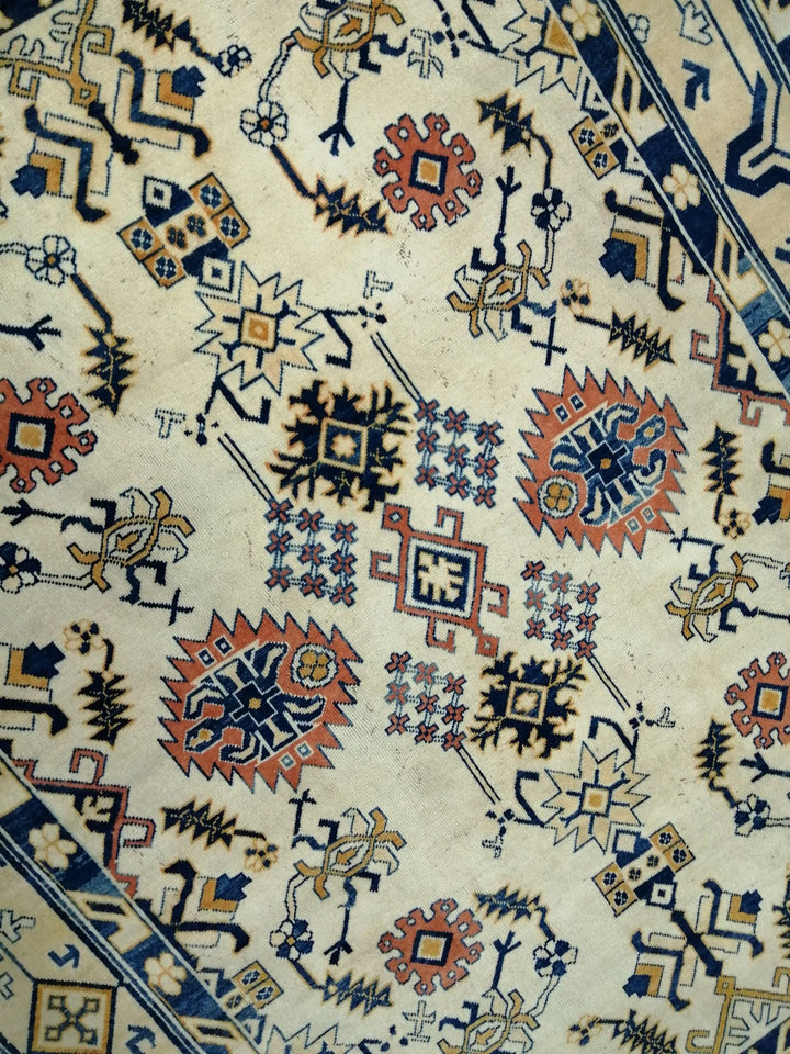 Blue Turkish Oushak Rug 9' 1" x 11' 11" Hand-Knotted | No. WR98234