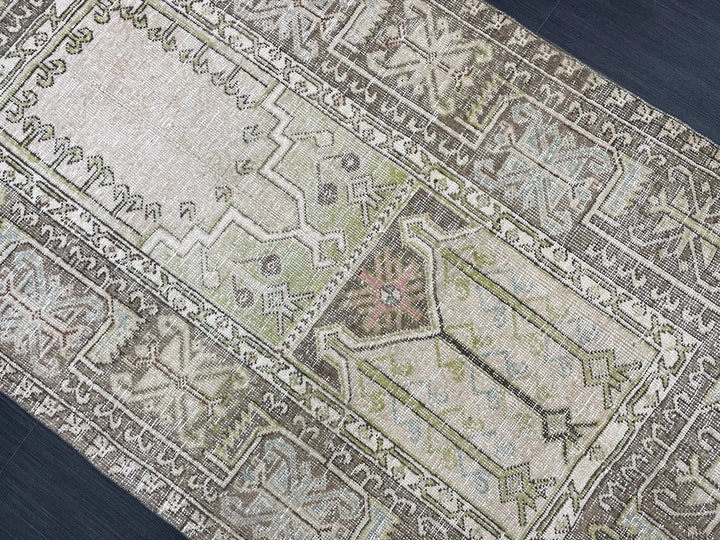 Rust Turkish Runner Rug 3' 6" x 6' 7" Hand-Knotted | No. WR98241