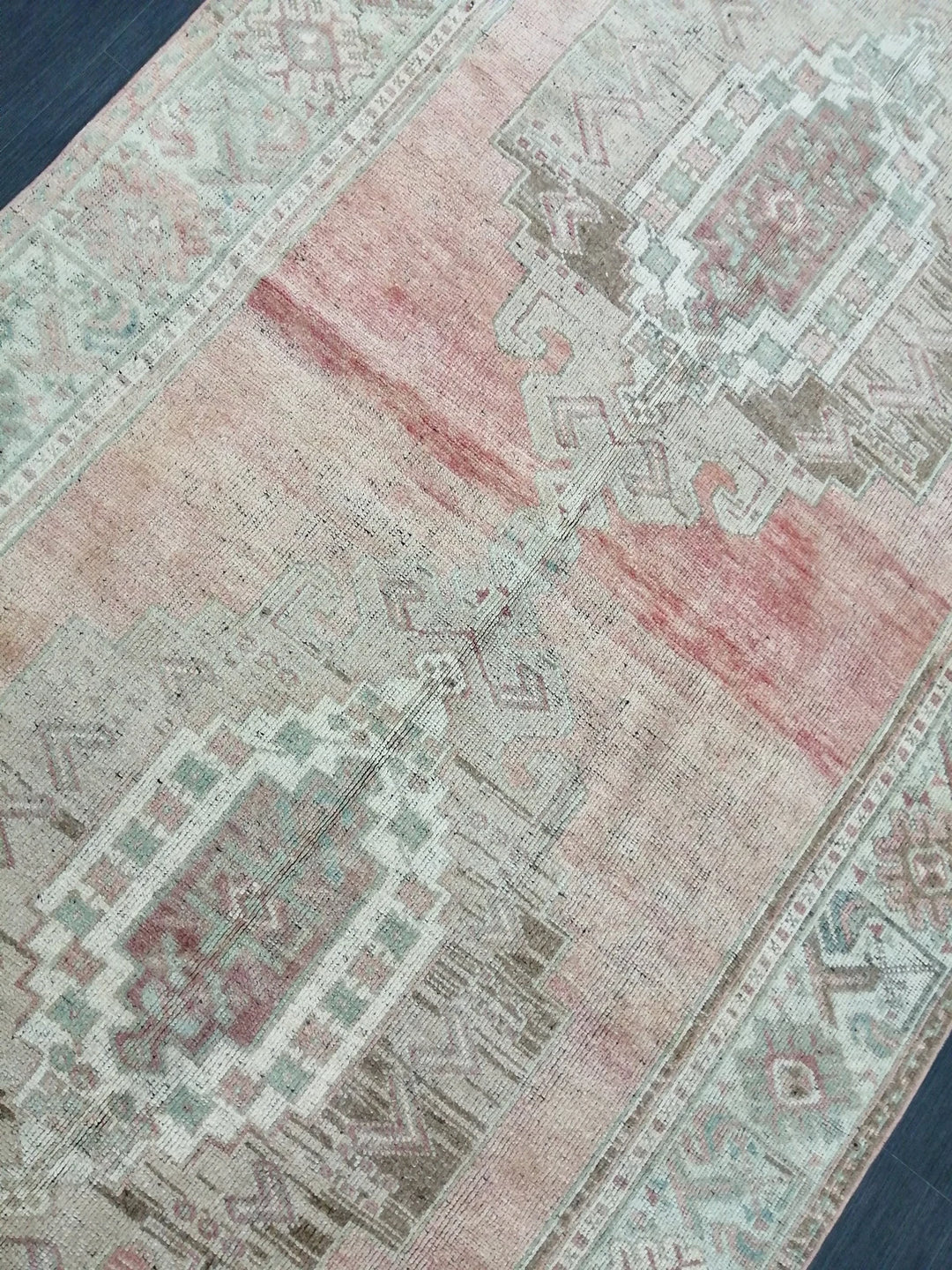 Tan Turkish Runner Rug 4' 10" x 10' 7" Hand-Knotted | No. WR98242