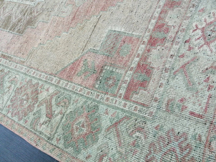 Tan Turkish Runner Rug 4' 10" x 10' 7" Hand-Knotted | No. WR98242