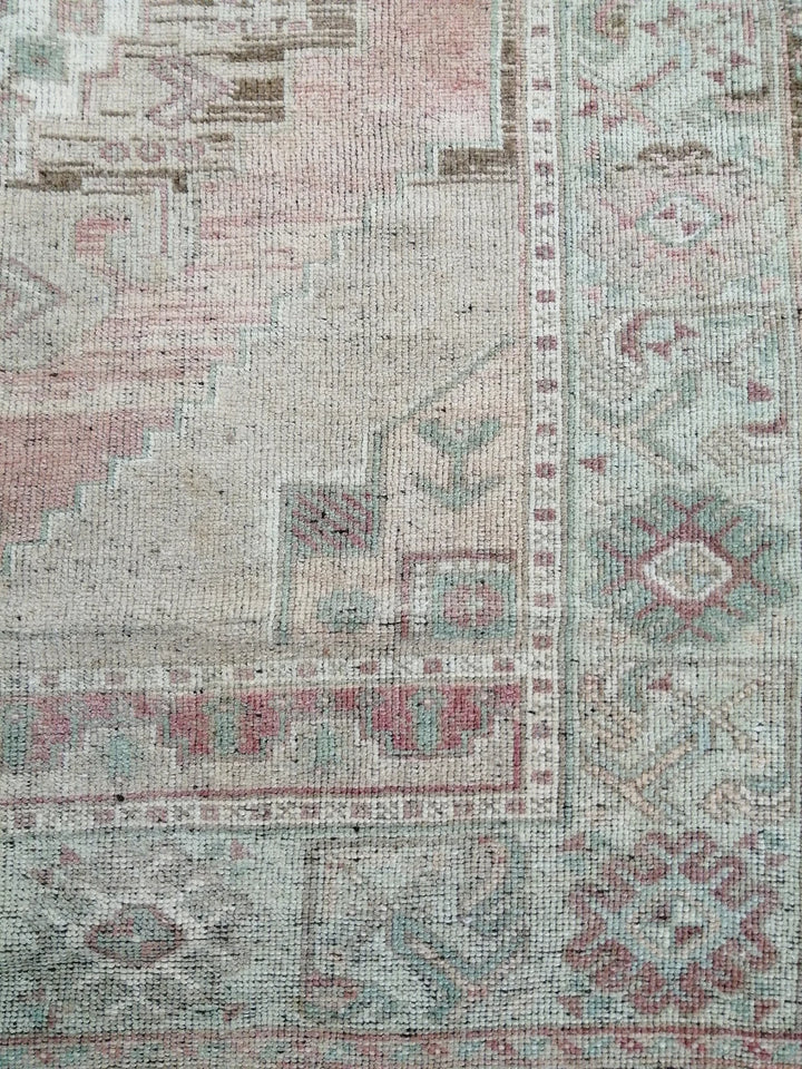 Tan Turkish Runner Rug 4' 10" x 10' 7" Hand-Knotted | No. WR98242