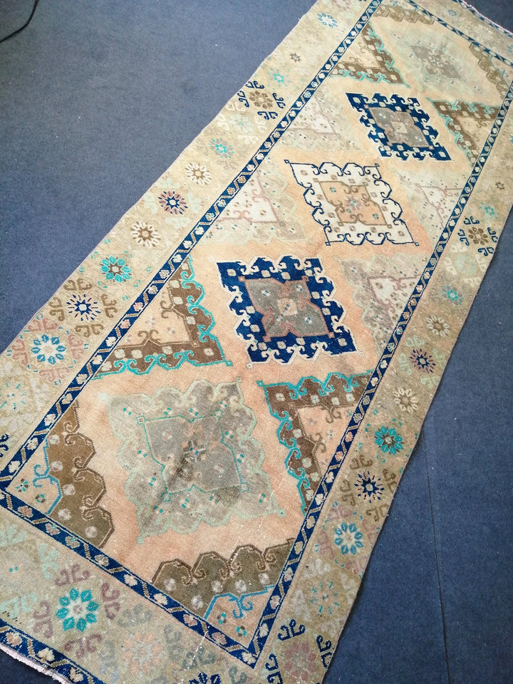 Turkish Runner Rug 4' 10" x 13' Hand-Knotted | No. WR98994