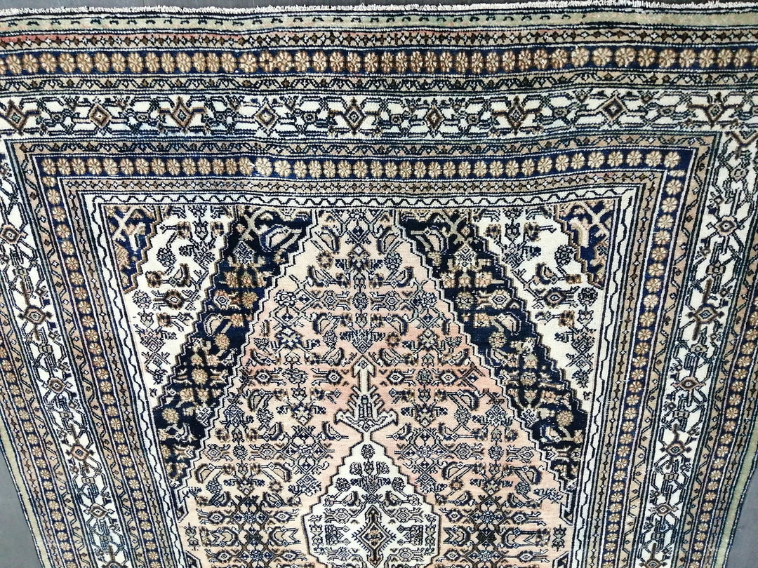 Navy Turkish Vintage Rug 8' x 11' 3" Hand-Knotted | No. WR99519