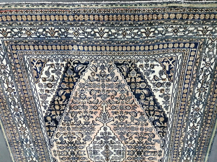 Navy Turkish Vintage Rug 8' x 11' 3" Hand-Knotted | No. WR99519