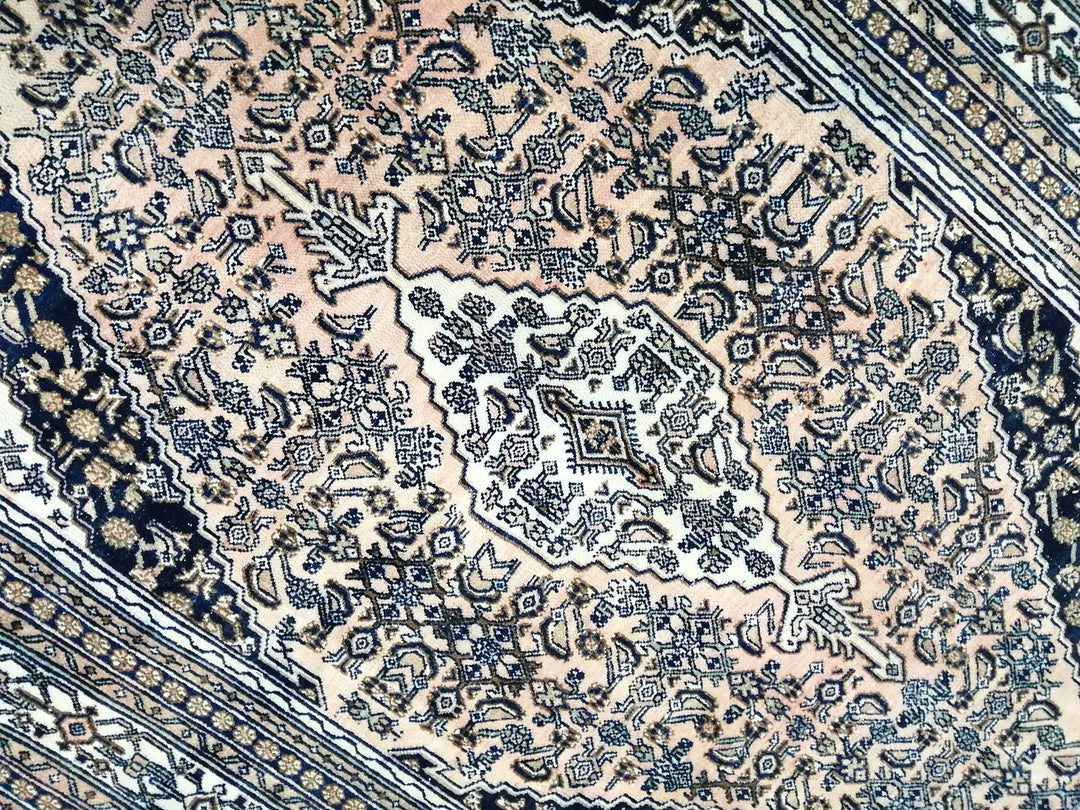 Navy Turkish Vintage Rug 8' x 11' 3" Hand-Knotted | No. WR99519