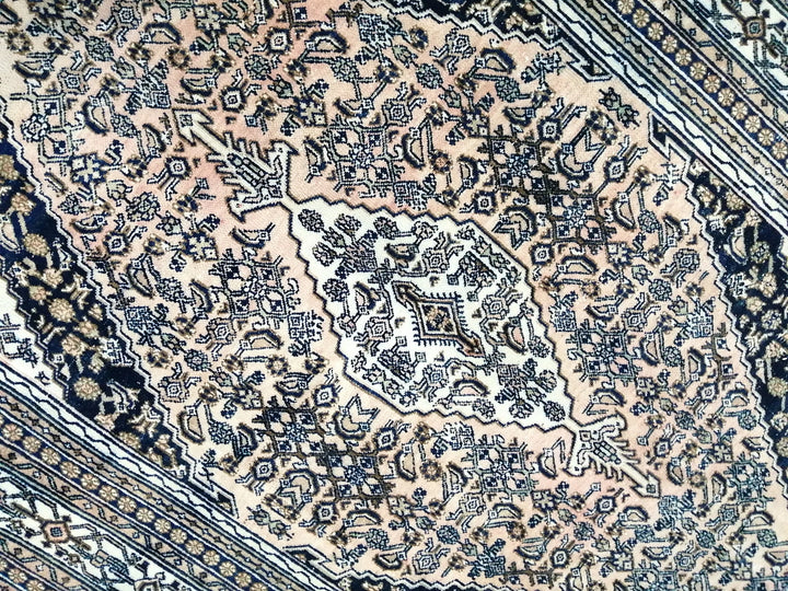 Navy Turkish Vintage Rug 8' x 11' 3" Hand-Knotted | No. WR99519