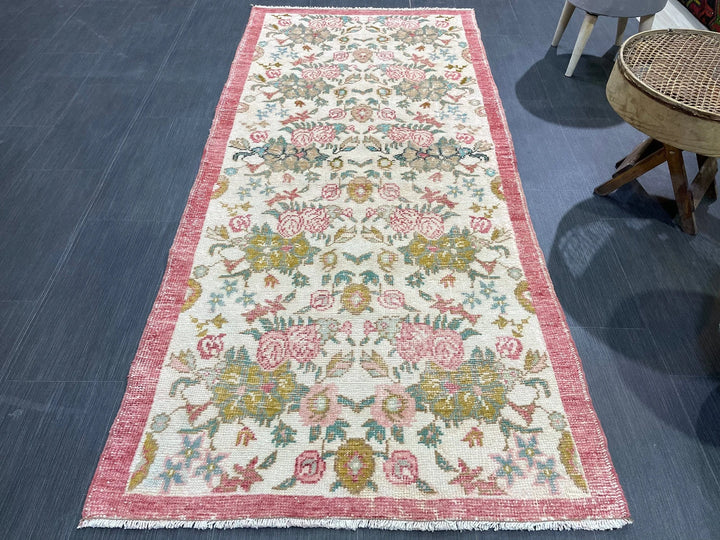 Rust Turkish Runner Rug 3' 2" x 7' 2" Hand-Knotted | No. WR99571