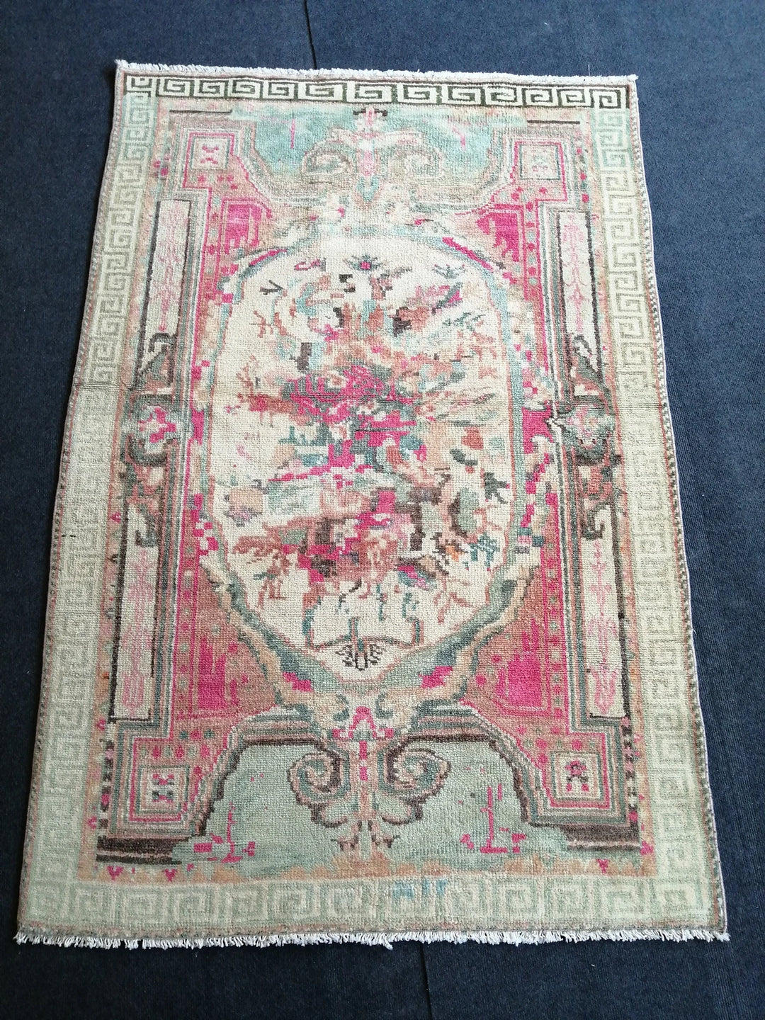 Rust Turkish Vintage Rug Hand-Knotted | No. WR99636