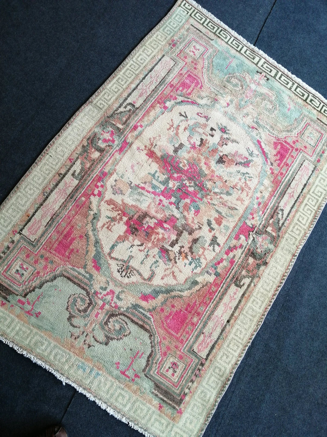 Rust Turkish Vintage Rug Hand-Knotted | No. WR99636