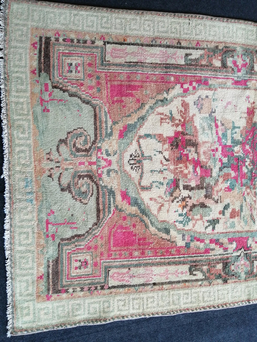 Rust Turkish Vintage Rug Hand-Knotted | No. WR99636