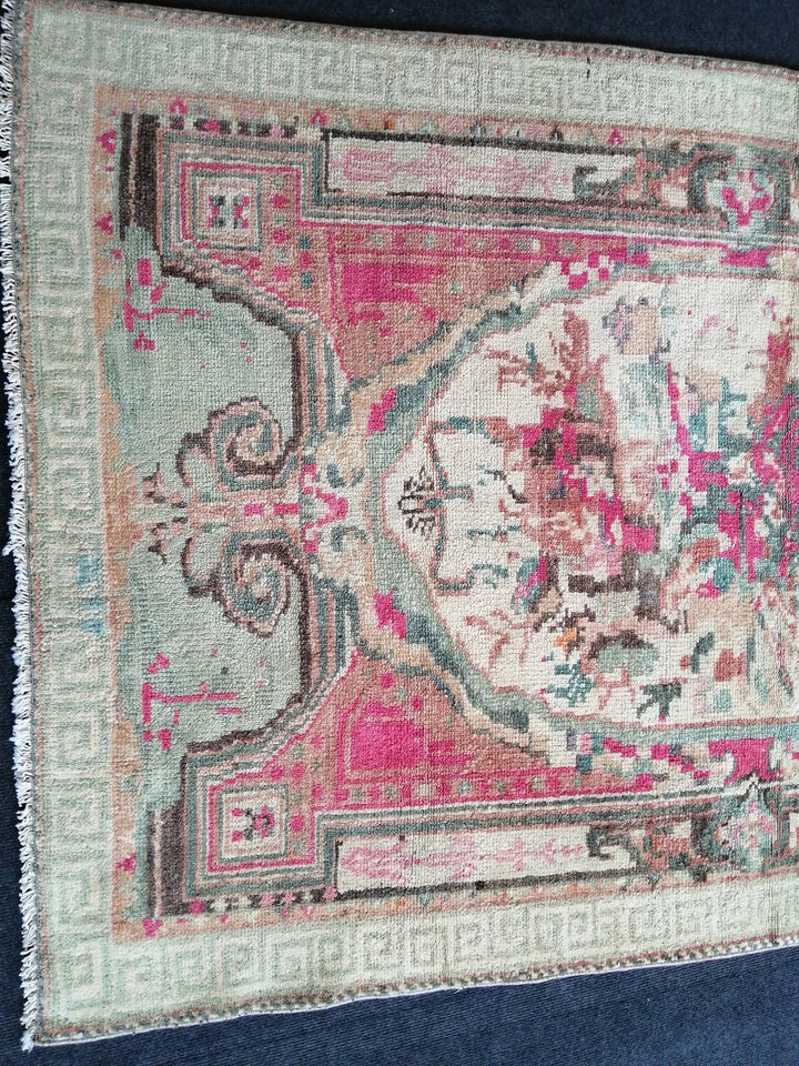 Rust Turkish Vintage Rug Hand-Knotted | No. WR99636