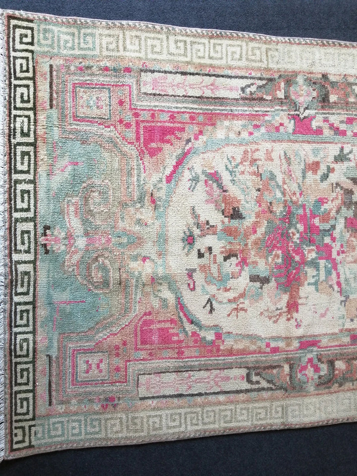 Rust Turkish Vintage Rug Hand-Knotted | No. WR99636