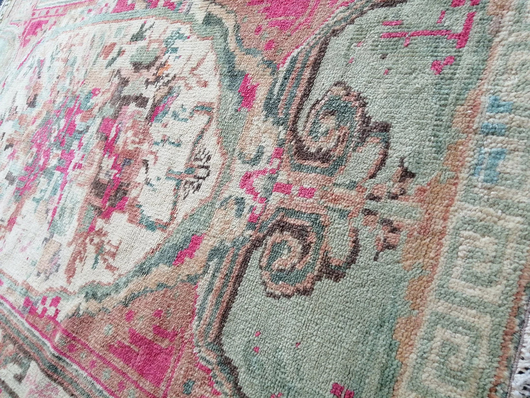 Rust Turkish Vintage Rug Hand-Knotted | No. WR99636