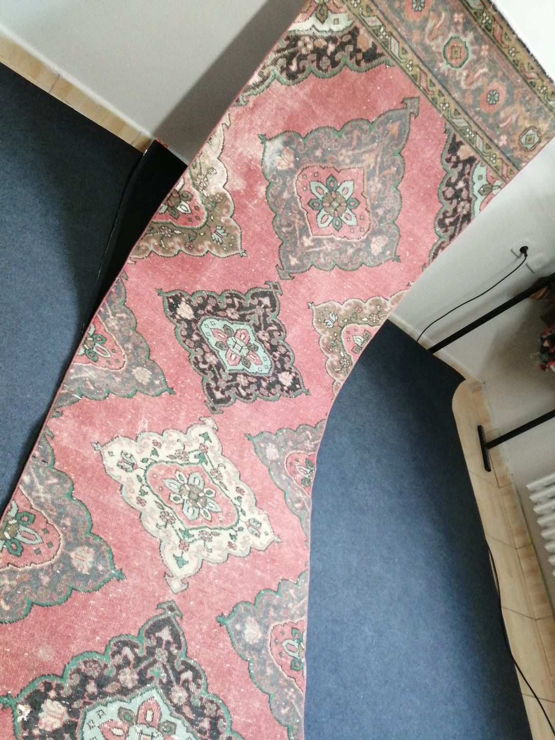Rust Turkish Runner Rug 3' x 12' 8" Hand-Knotted | No. WR99948