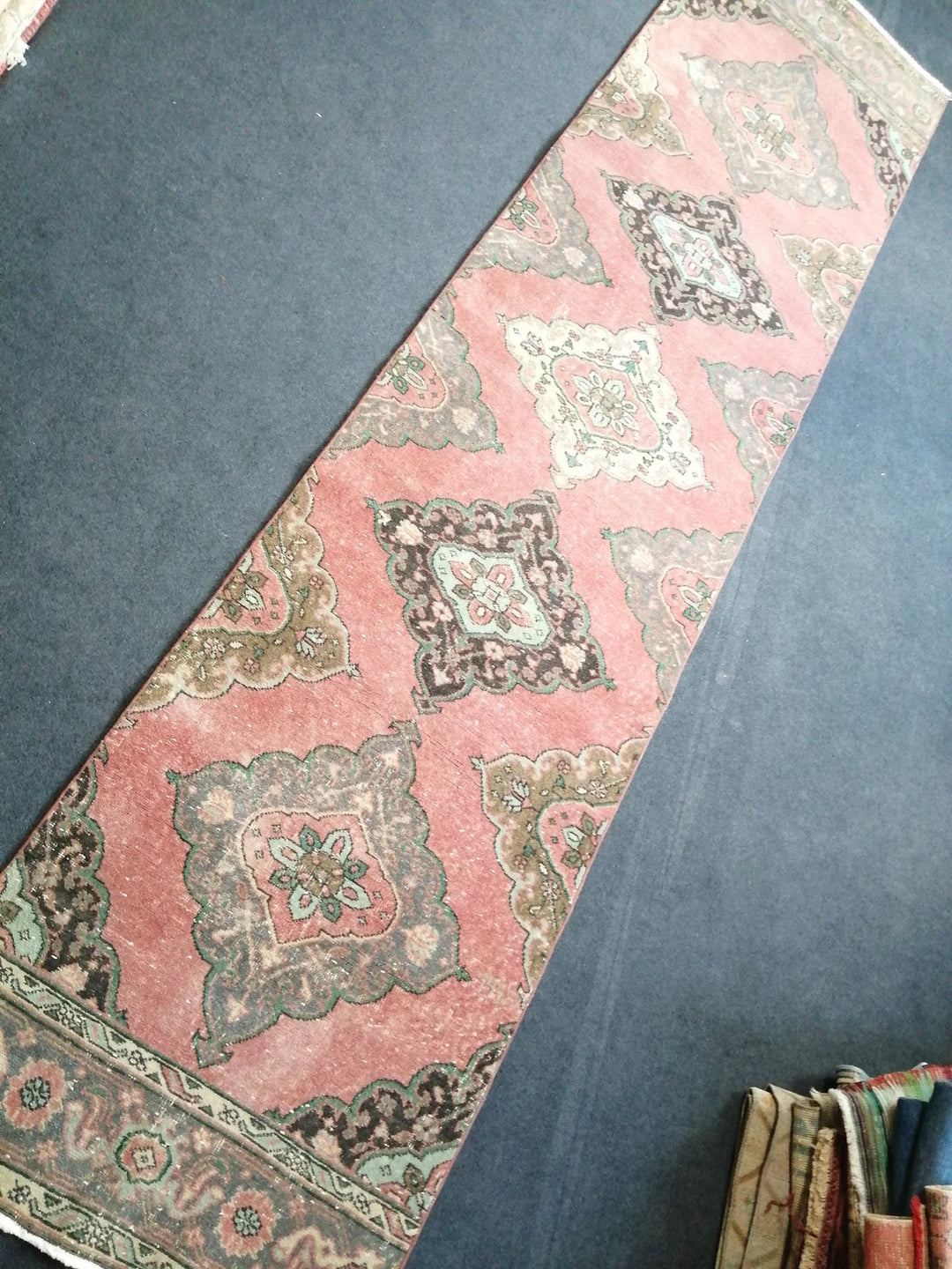 Rust Turkish Runner Rug 3' x 12' 8" Hand-Knotted | No. WR99948