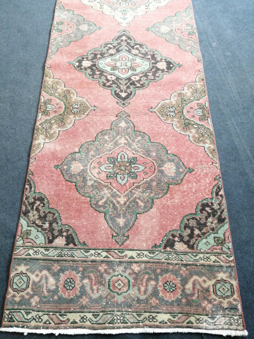 Rust Turkish Runner Rug 3' x 12' 8" Hand-Knotted | No. WR99948