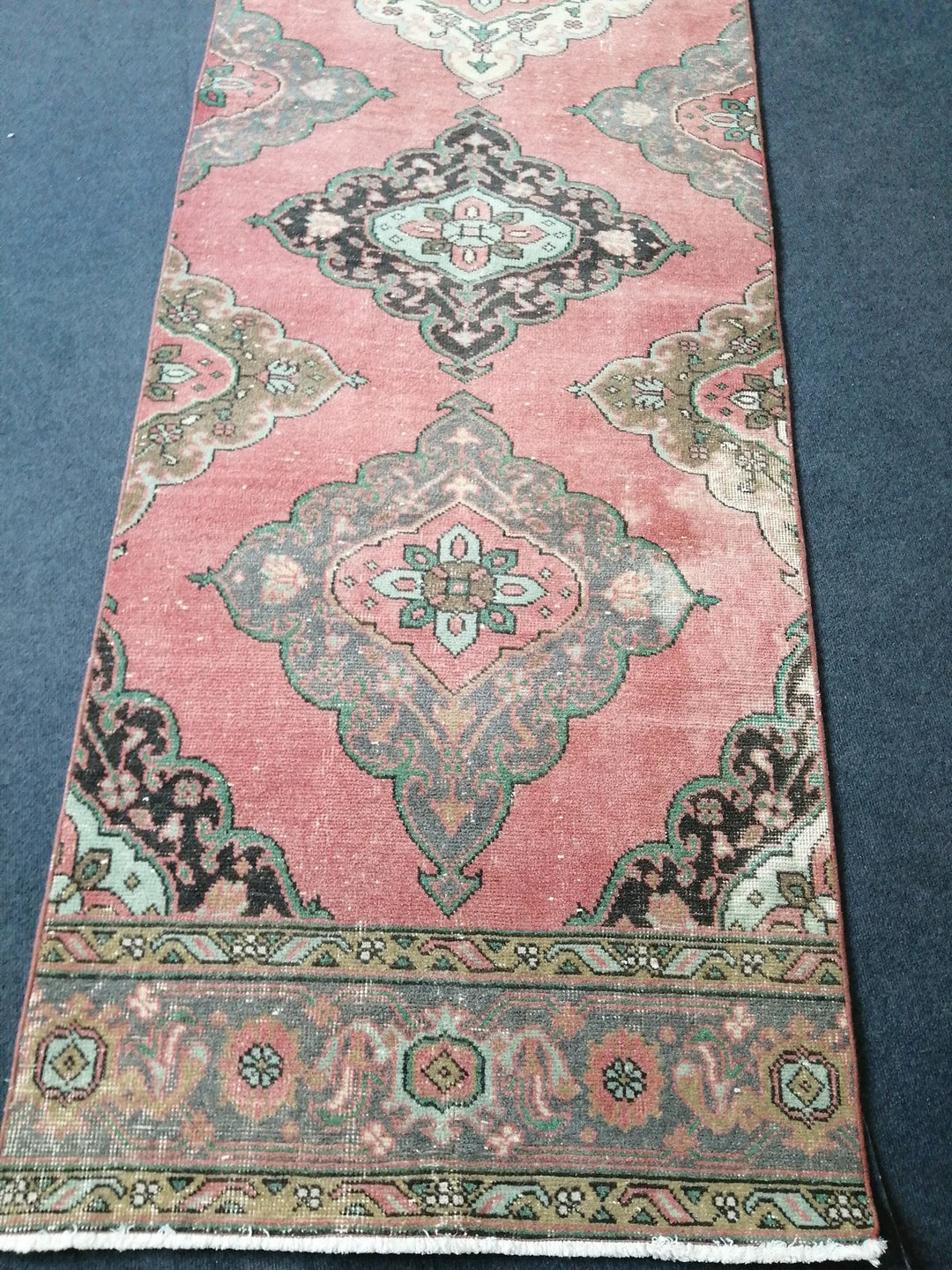 Rust Turkish Runner Rug 3' x 12' 8" Hand-Knotted | No. WR99948