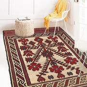 Handmade Vintage Kilim 2' 9" x 4' 4" - No. AL71539