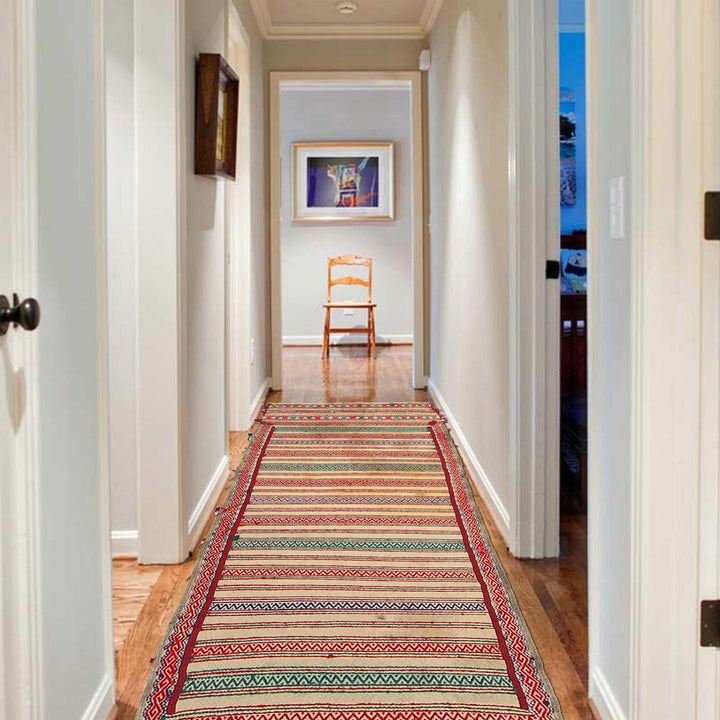 Flatweave Table Sheet Runner 1' 10" x 5' 2" - No. AL59278