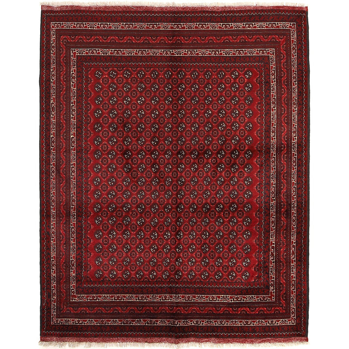 Oriental Handmade Khoja Roshnai Rug 5' 0" x 6' 1" - No. AL37060