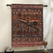Handmade Picture Area Rug 4' 5" x 6' 6" - No. AL32587