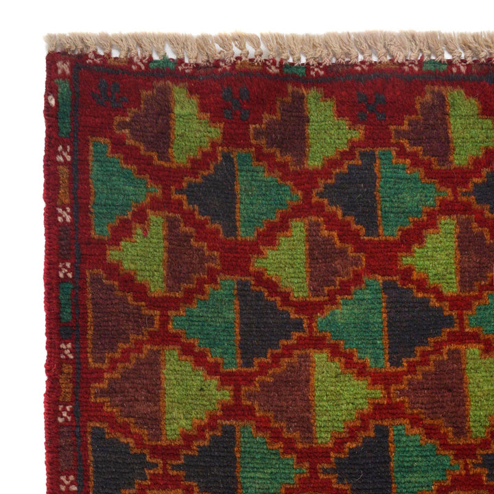 Red Color Baloch Runner 2' 4" x 7' 6" - No. AL23027