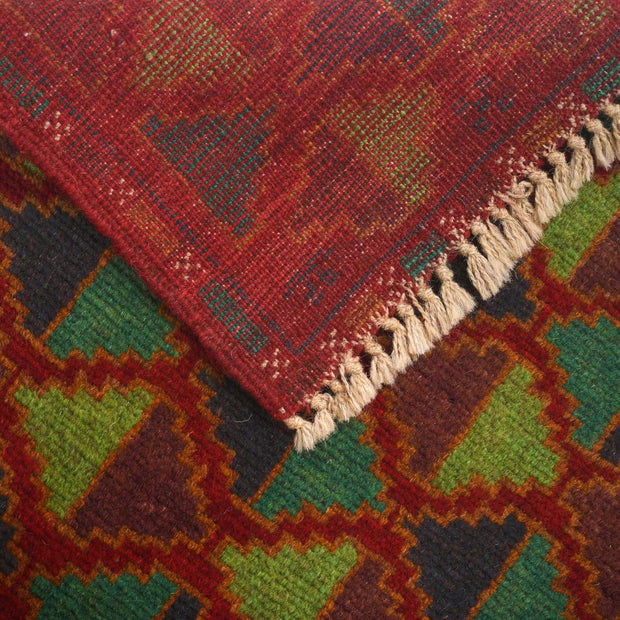 Red Color Baloch Runner 2' 4" x 7' 6" - No. AL23027