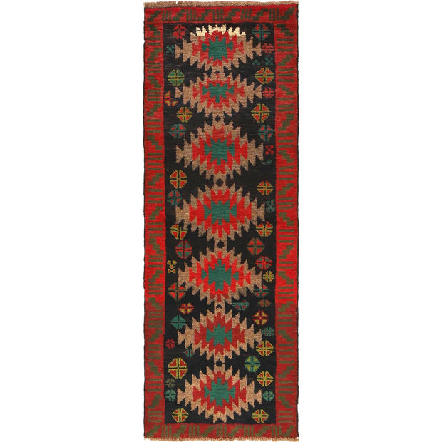 Black Color Baloch Runner 2' 2" x 6' 2" - No. AL98429