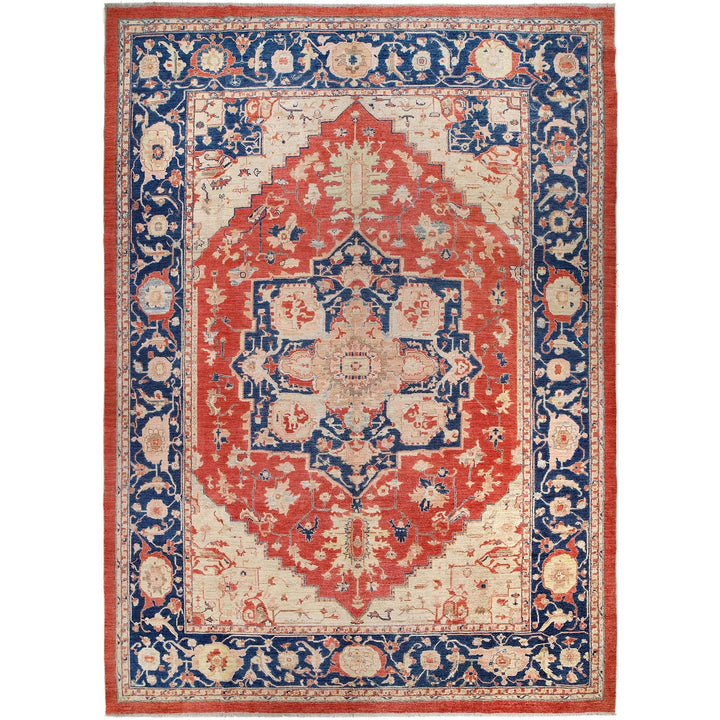 Handmade Persian Design Heriz Carpet 10' 3" x 14' 3" - No. AL12245