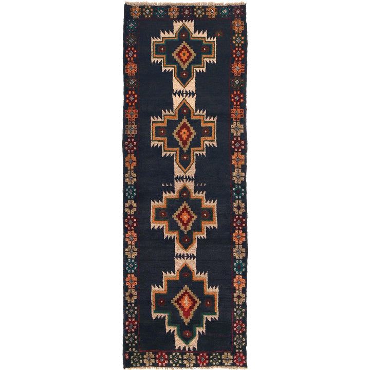 Handmade Balochi Runner Rug 2' 6" x 7' 7" - No. AL91088