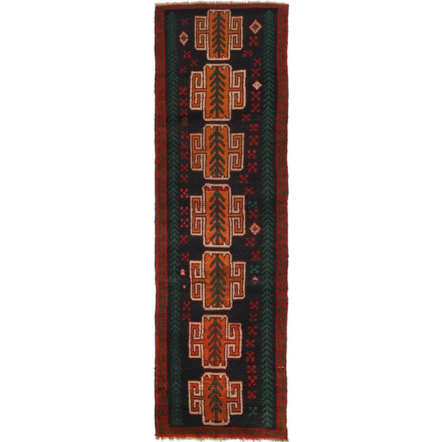 Handmade Balochi Runner Rug 2' 2" x 8' 0" - No. AL65224