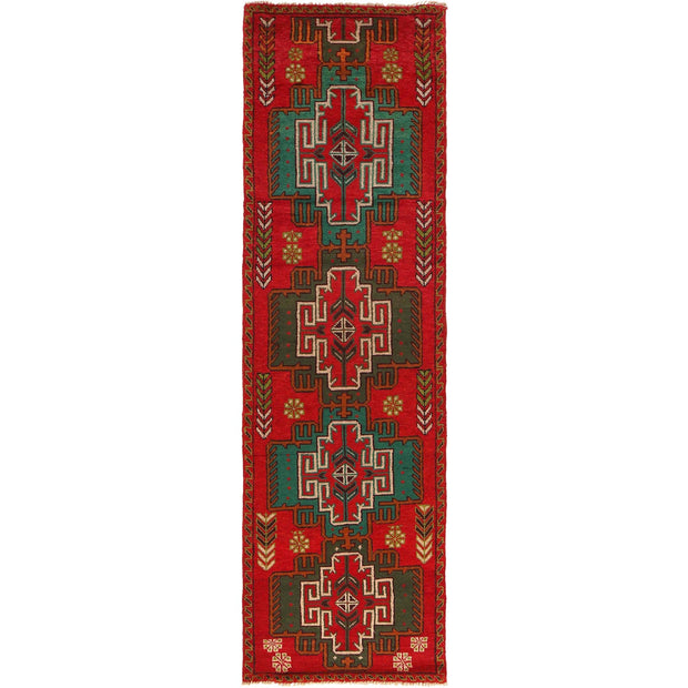Afghan Baluchi Hallway Runner 2' 6" x 9' 4" - No. AL16242