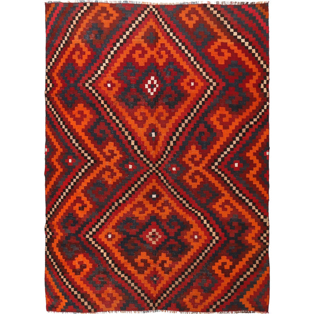 Afghan Vintage Kilim 7' 2" x 9' 11" - No. AL47214