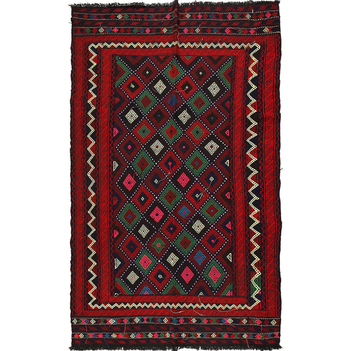 Hand Knotted Suzuni Kelim 5' 1" x 8' 5" - No. AL77522