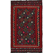 Hand Knotted Suzuni Kelim 5' 1" x 8' 5" - No. AL77522